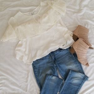 Forever 21 Lace Blouse Size Large